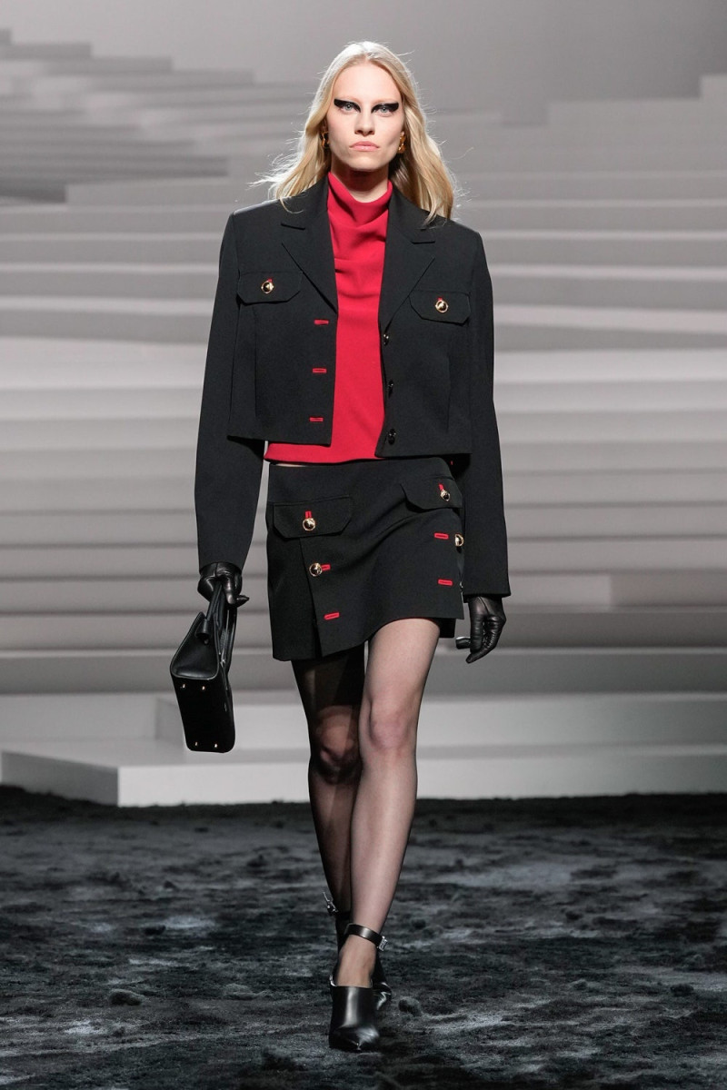 Annie Arnander featured in  the Versace fashion show for Autumn/Winter 2024