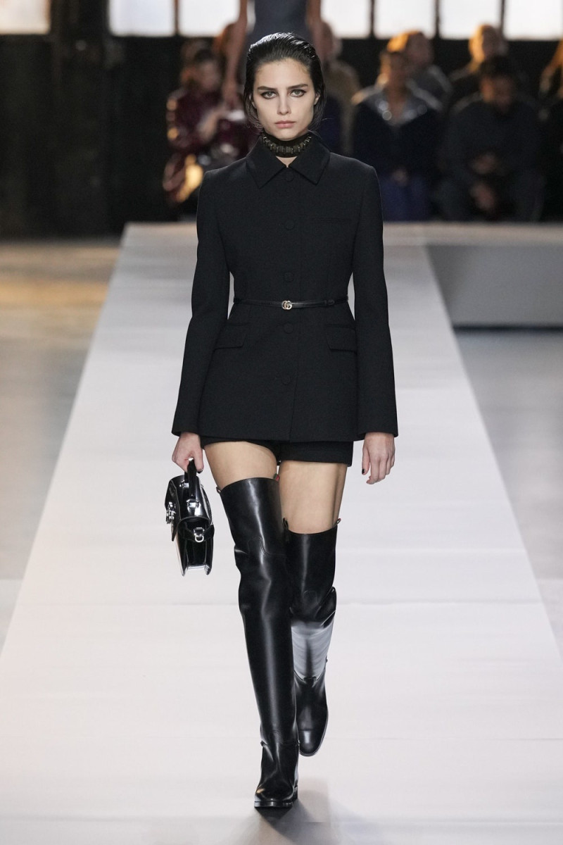 Ana Rossolovich featured in  the Gucci fashion show for Autumn/Winter 2024