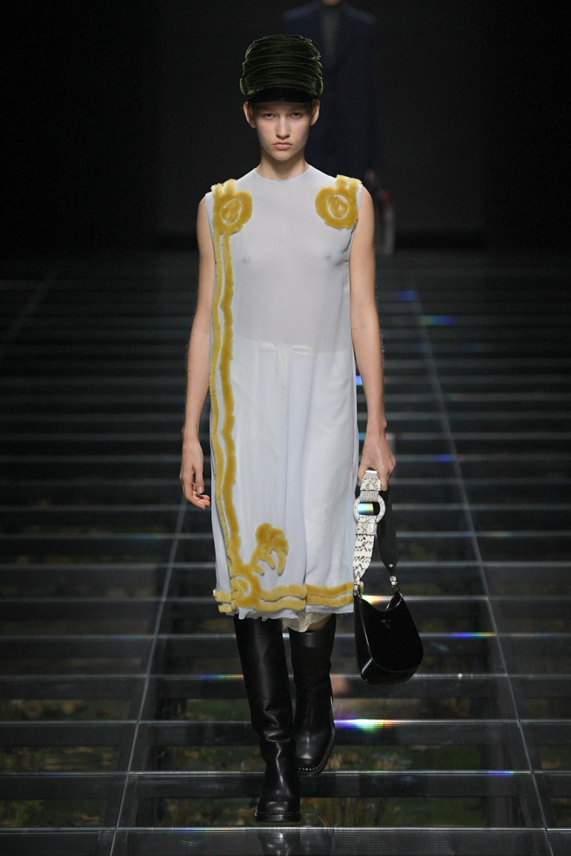 Apolline Rocco Fohrer featured in  the Prada fashion show for Autumn/Winter 2024