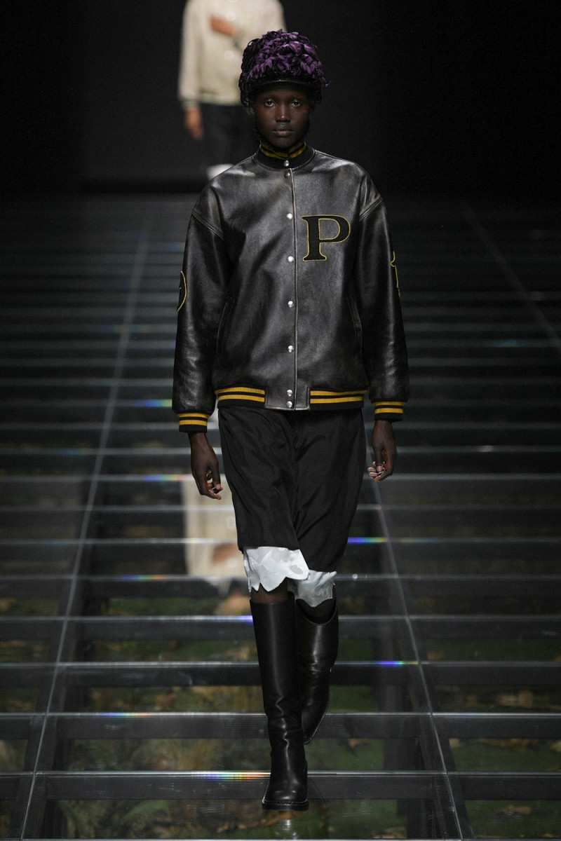 Yar Aguer featured in  the Prada fashion show for Autumn/Winter 2024