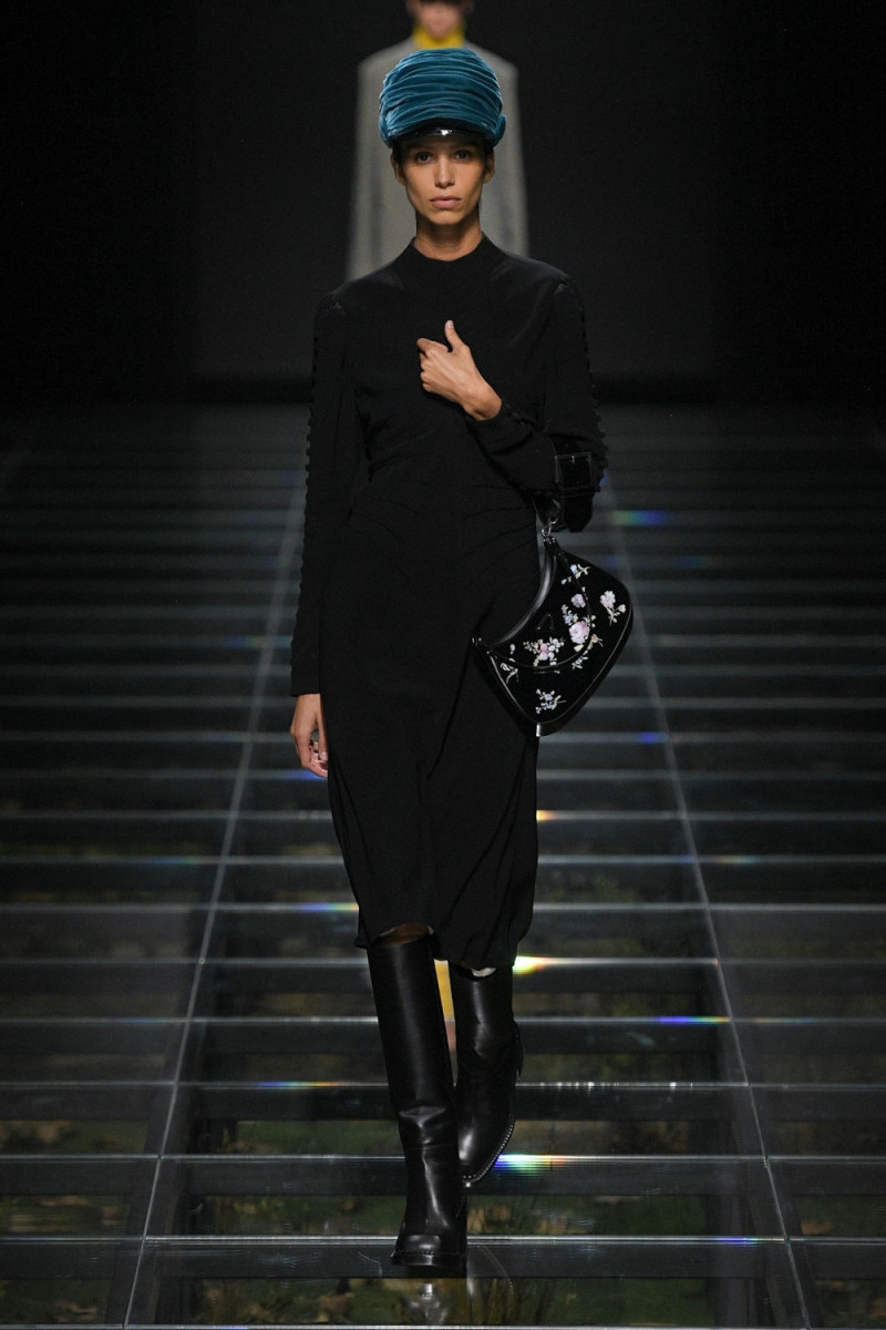 Mica Arganaraz featured in  the Prada fashion show for Autumn/Winter 2024