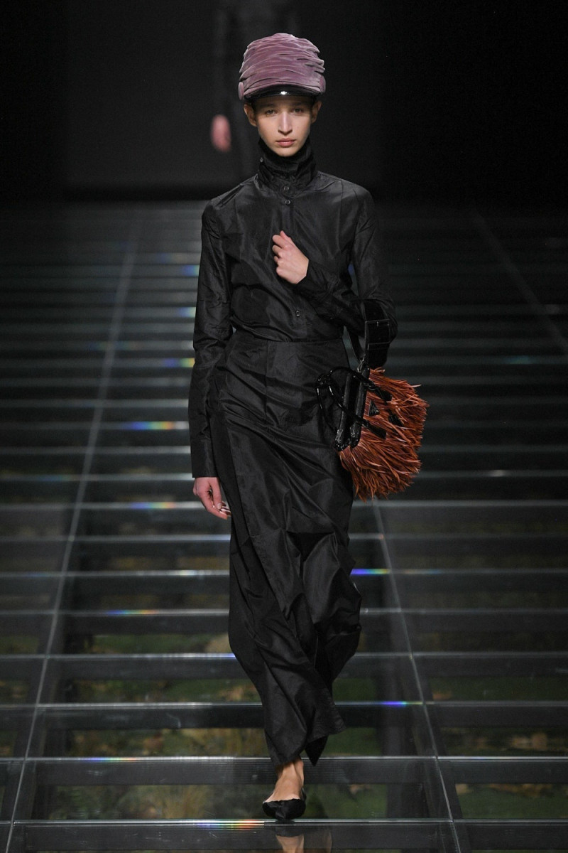 Florencia Mayer featured in  the Prada fashion show for Autumn/Winter 2024