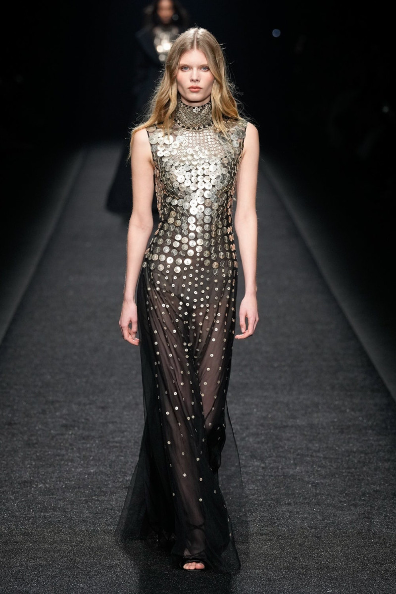 Ida Heiner featured in  the Alberta Ferretti fashion show for Autumn/Winter 2024