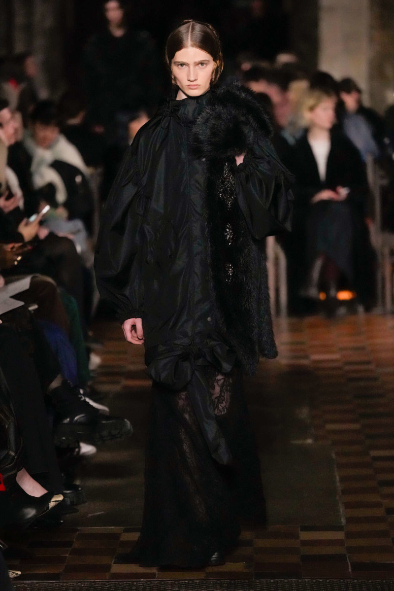 Yura Romaniuk featured in  the Simone Rocha fashion show for Autumn/Winter 2024