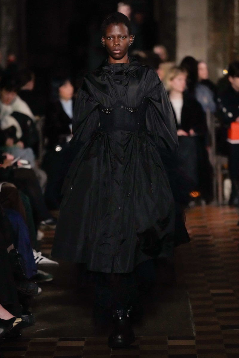 Agel Akol featured in  the Simone Rocha fashion show for Autumn/Winter 2024