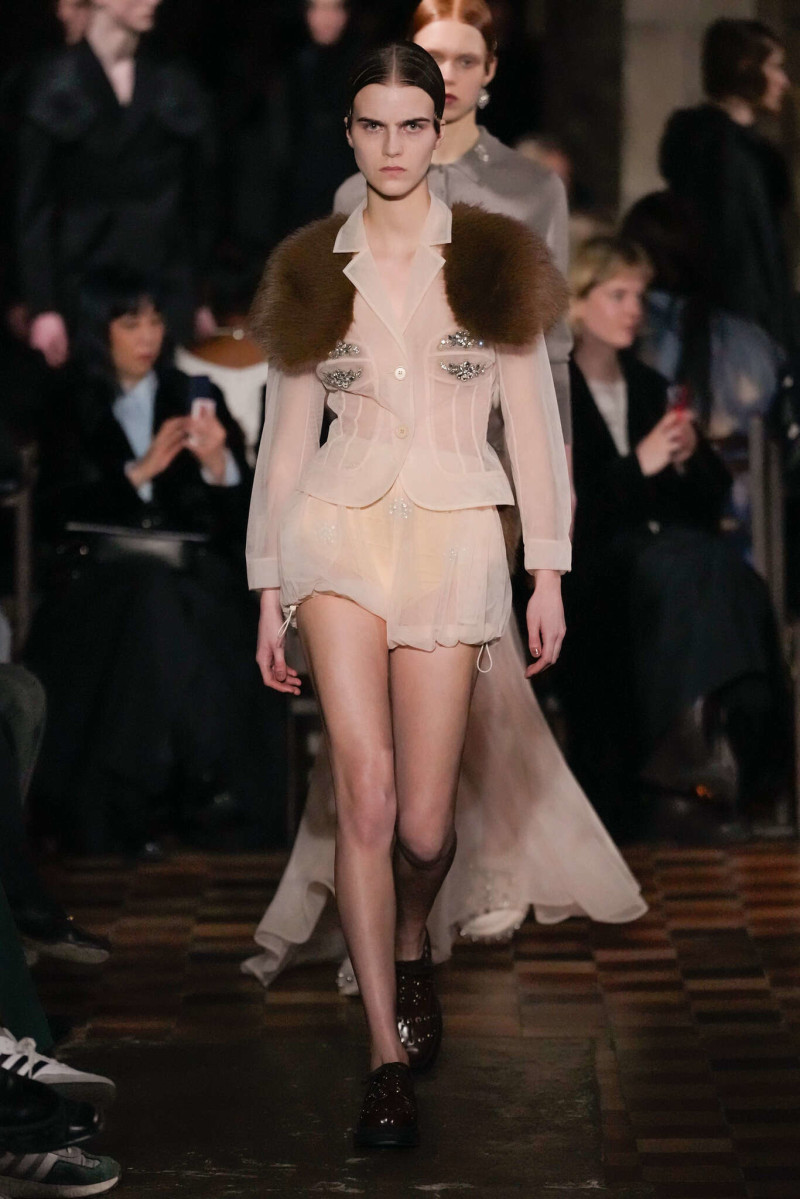 Libby Bennett featured in  the Simone Rocha fashion show for Autumn/Winter 2024