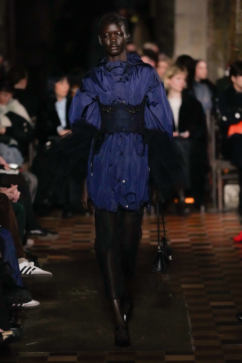 Achol Ayor featured in  the Simone Rocha fashion show for Autumn/Winter 2024