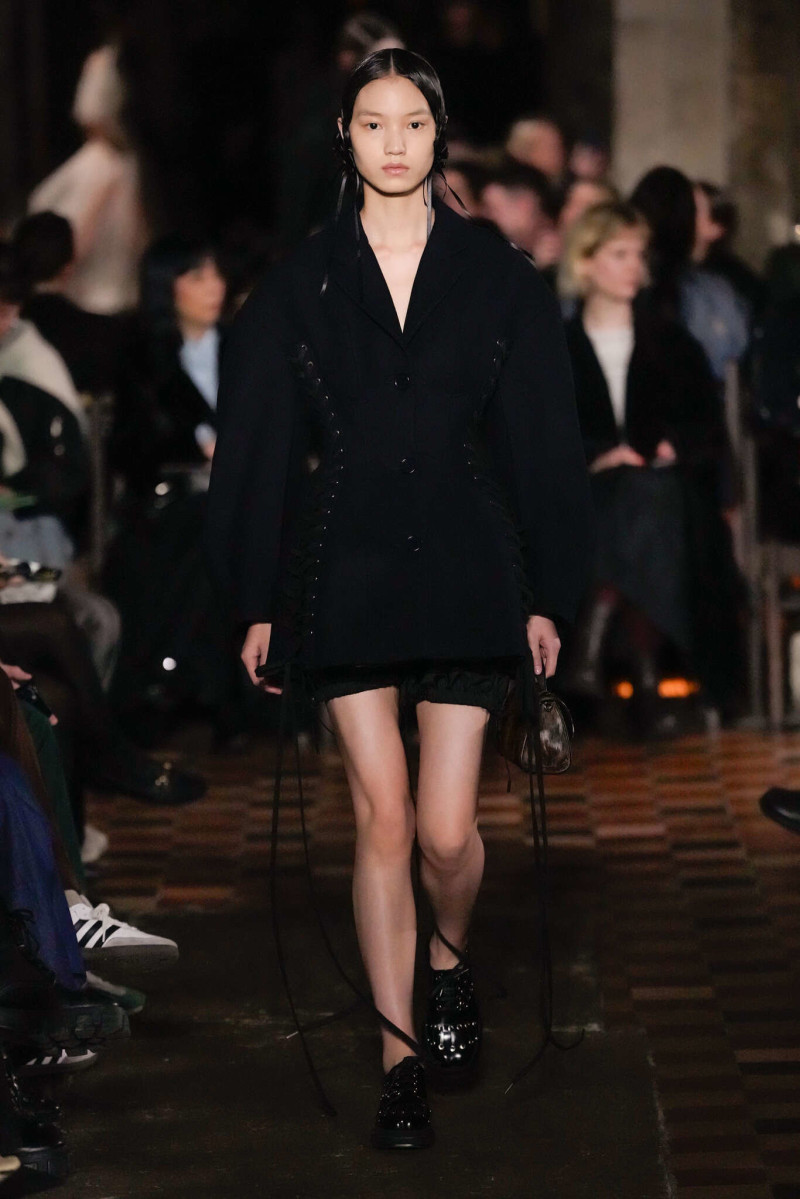 Huijia Chen featured in  the Simone Rocha fashion show for Autumn/Winter 2024