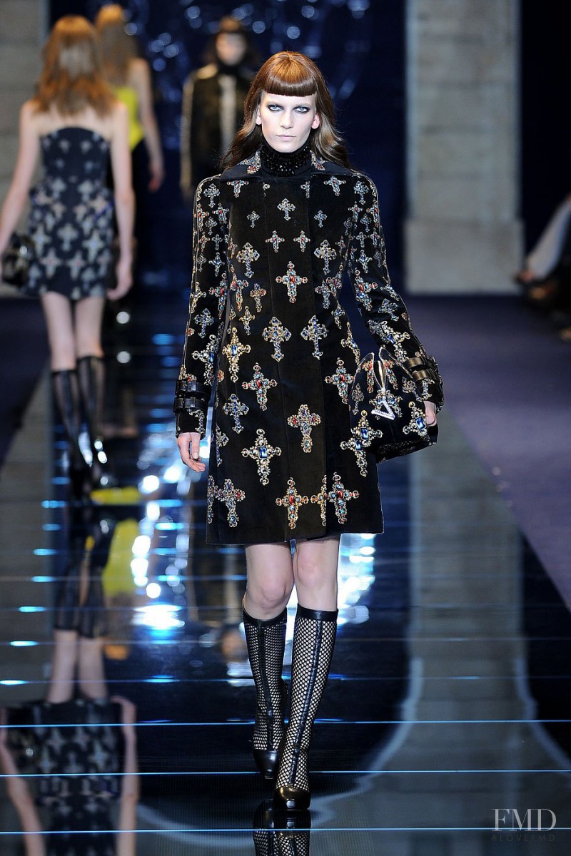 Marie Piovesan featured in  the Versace fashion show for Autumn/Winter 2012