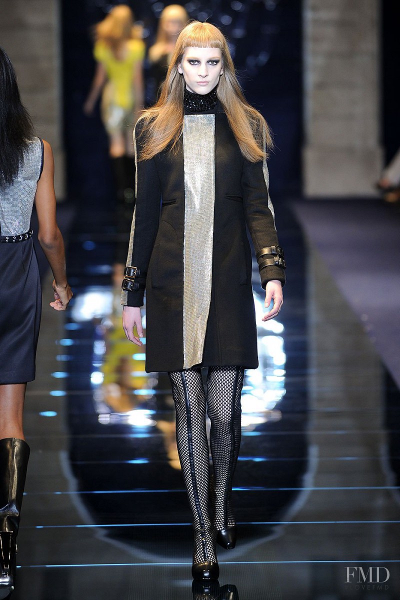 Rosanna Georgiou featured in  the Versace fashion show for Autumn/Winter 2012