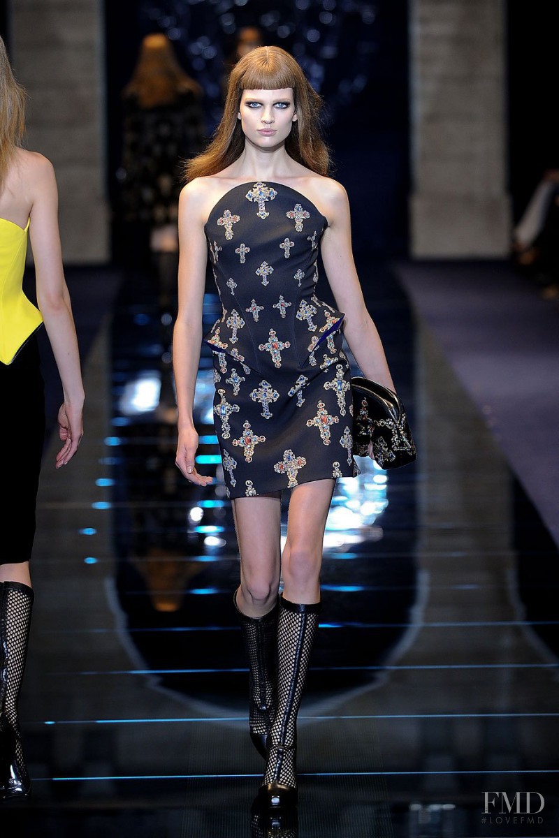 Bette Franke featured in  the Versace fashion show for Autumn/Winter 2012