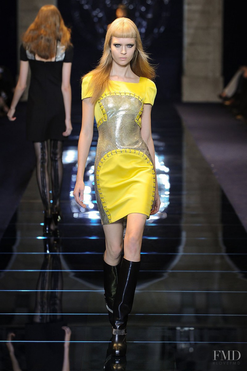 Josephine Skriver featured in  the Versace fashion show for Autumn/Winter 2012
