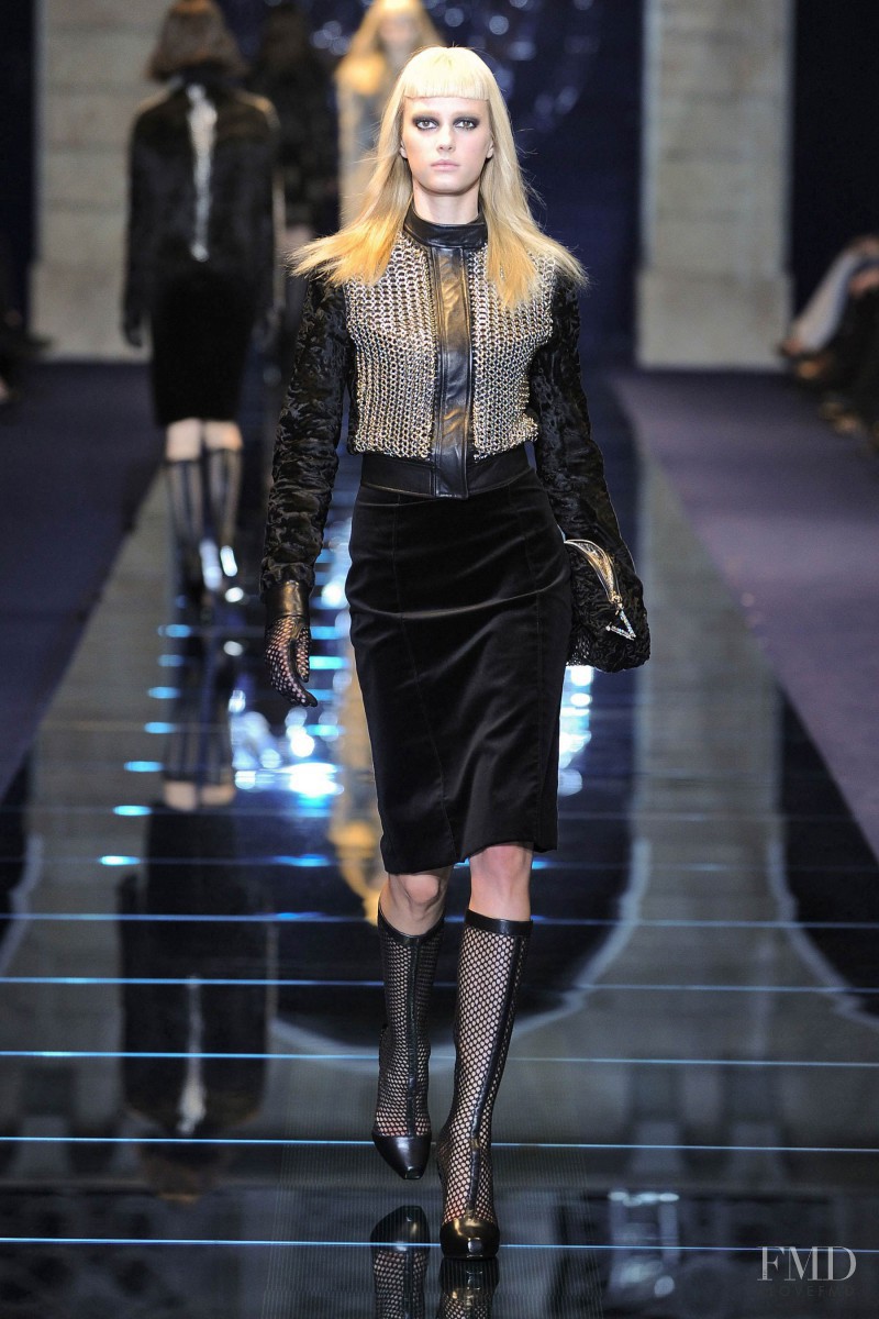 Sigrid Agren featured in  the Versace fashion show for Autumn/Winter 2012