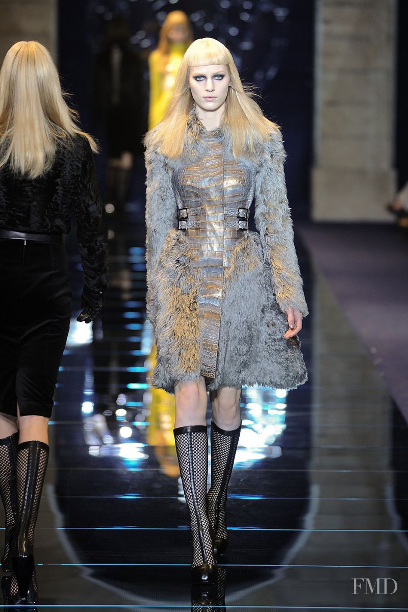 Julia Nobis featured in  the Versace fashion show for Autumn/Winter 2012
