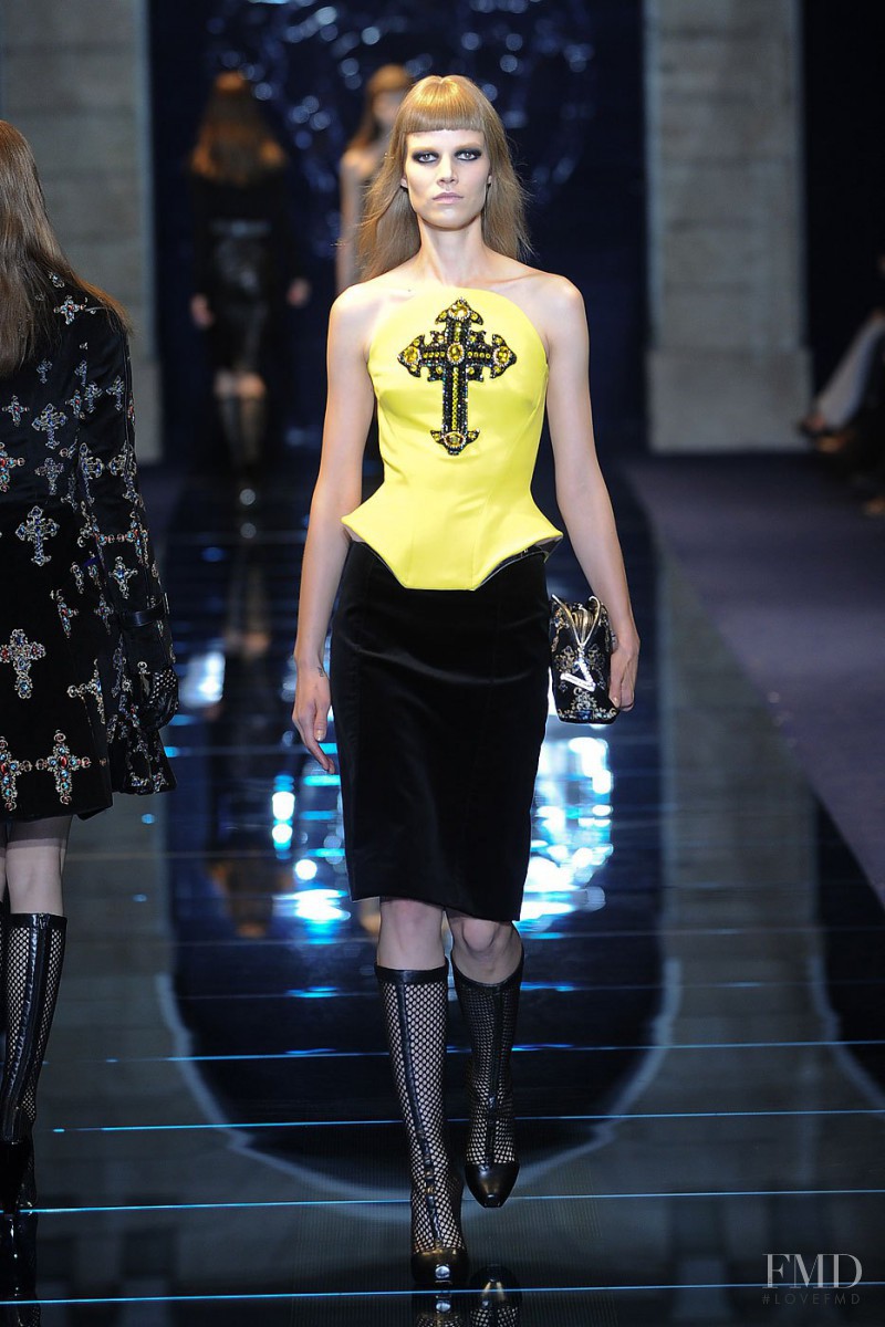 Suvi Koponen featured in  the Versace fashion show for Autumn/Winter 2012