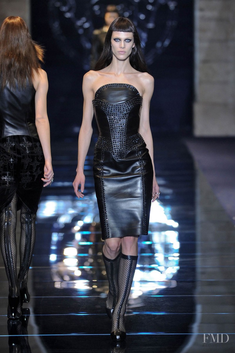 Aymeline Valade featured in  the Versace fashion show for Autumn/Winter 2012