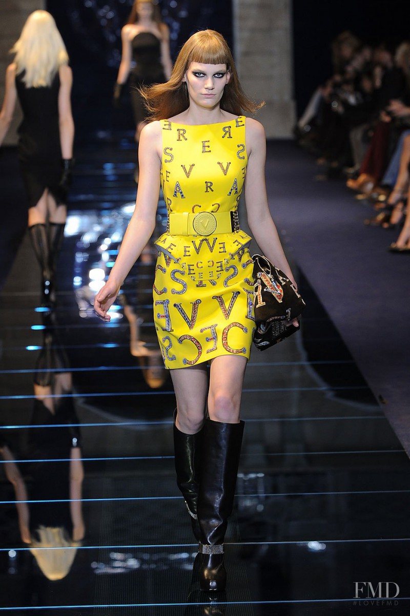 Lena Hardt featured in  the Versace fashion show for Autumn/Winter 2012