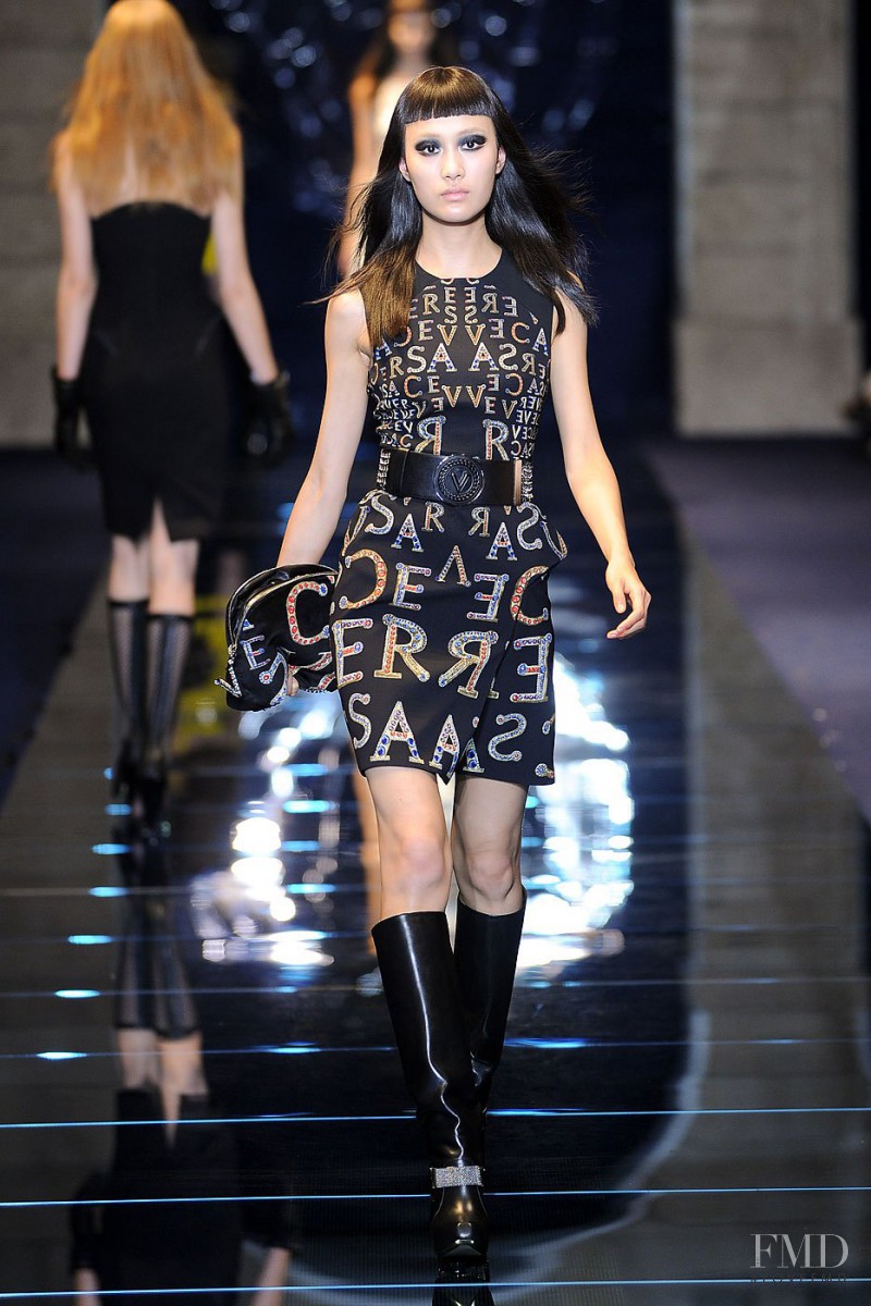 Shu Pei featured in  the Versace fashion show for Autumn/Winter 2012