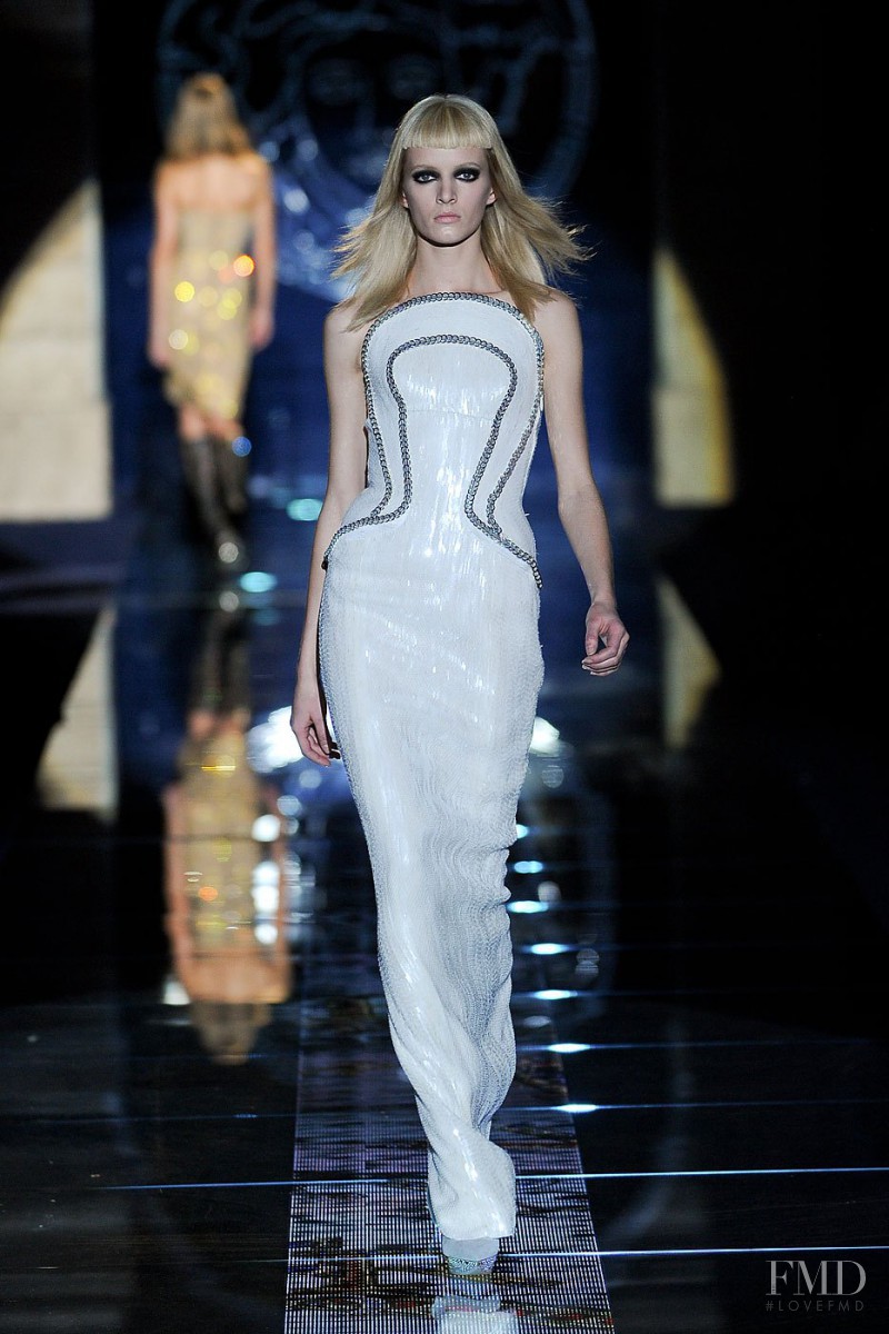 Daria Strokous featured in  the Versace fashion show for Autumn/Winter 2012