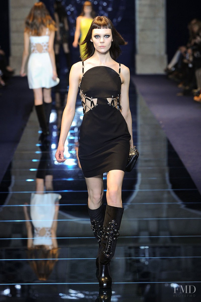 Kinga Rajzak featured in  the Versace fashion show for Autumn/Winter 2012