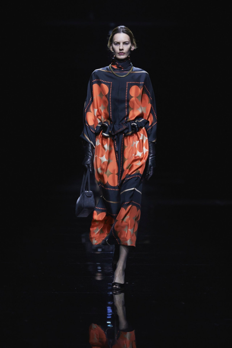 Amanda Murphy featured in  the Khaite fashion show for Autumn/Winter 2024