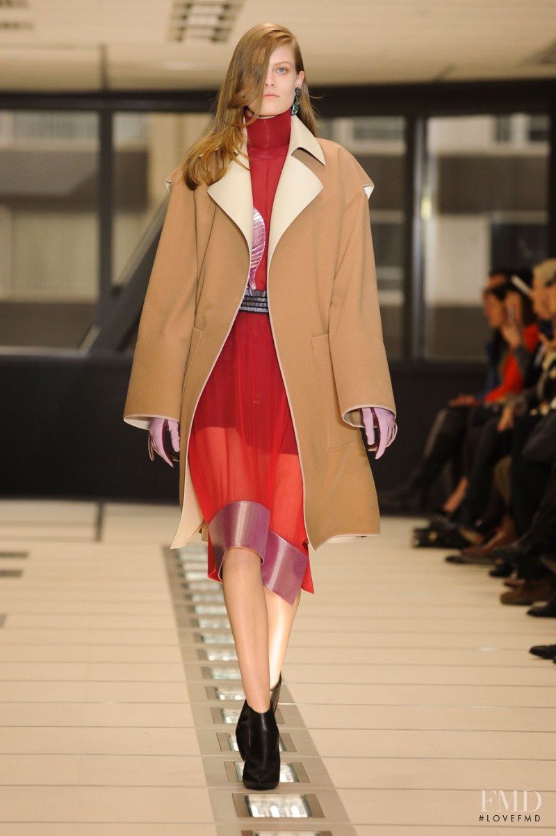 Juliet Ingleby featured in  the Balenciaga fashion show for Autumn/Winter 2012