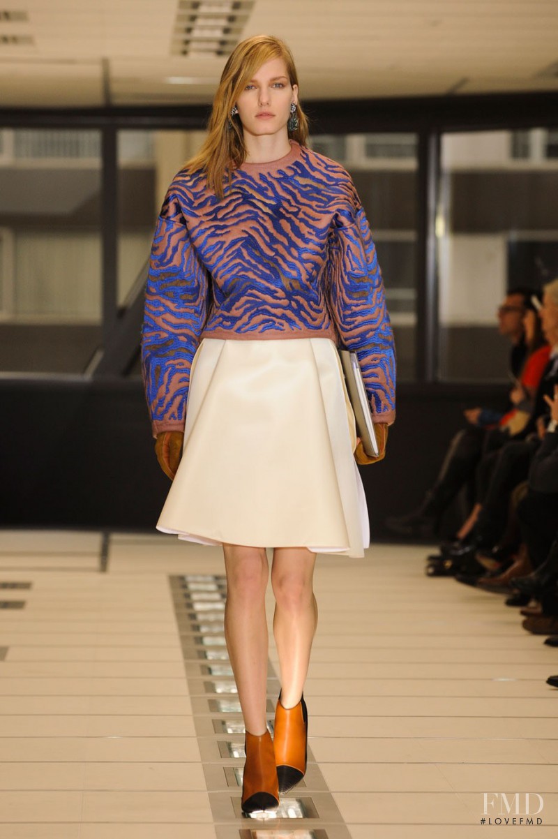 Marique Schimmel featured in  the Balenciaga fashion show for Autumn/Winter 2012