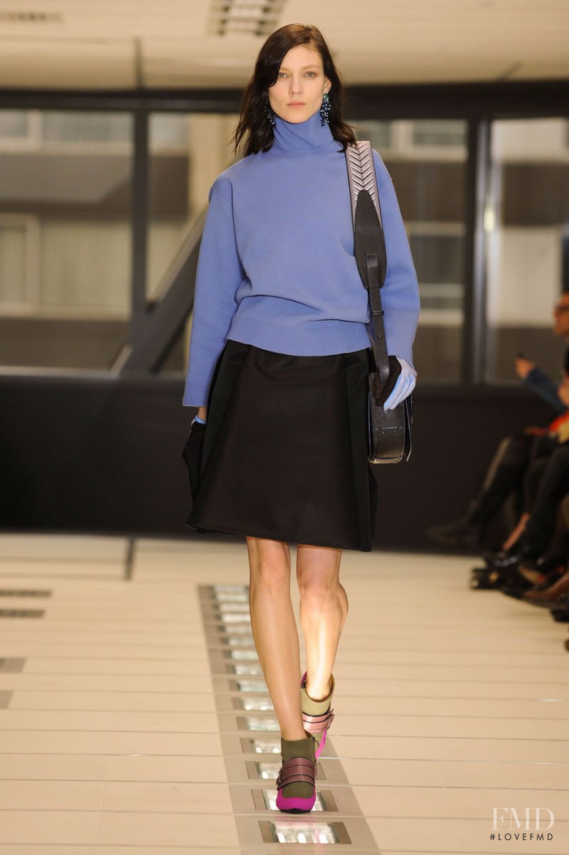 Kati Nescher featured in  the Balenciaga fashion show for Autumn/Winter 2012