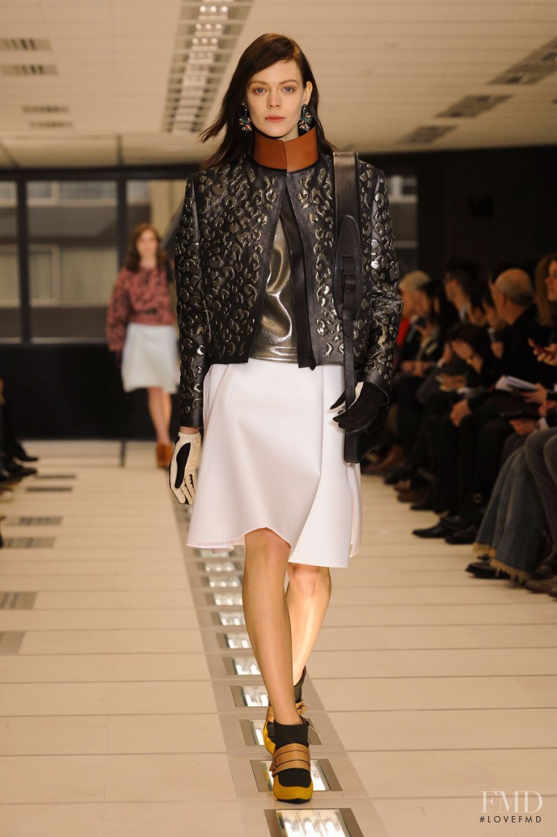 Kinga Rajzak featured in  the Balenciaga fashion show for Autumn/Winter 2012