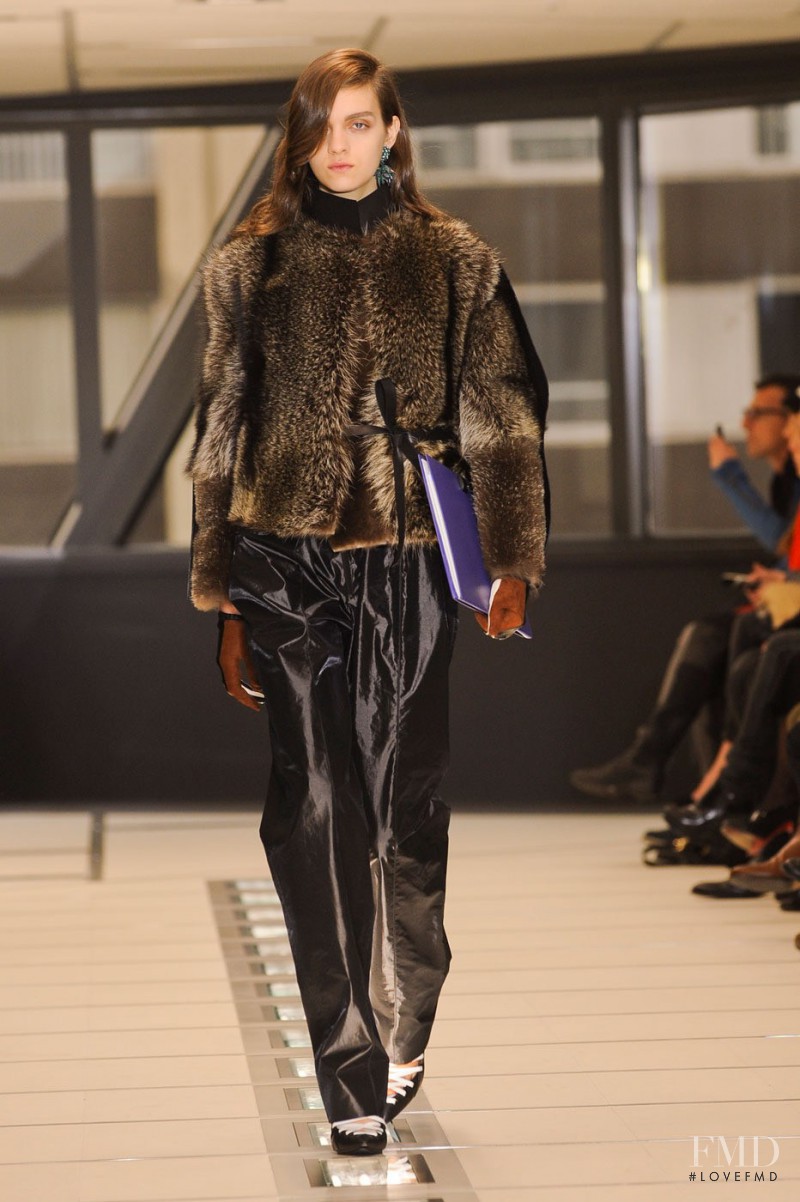 Magda Laguinge featured in  the Balenciaga fashion show for Autumn/Winter 2012