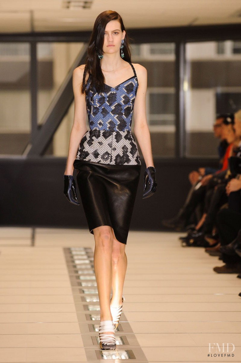 Maria Bradley featured in  the Balenciaga fashion show for Autumn/Winter 2012