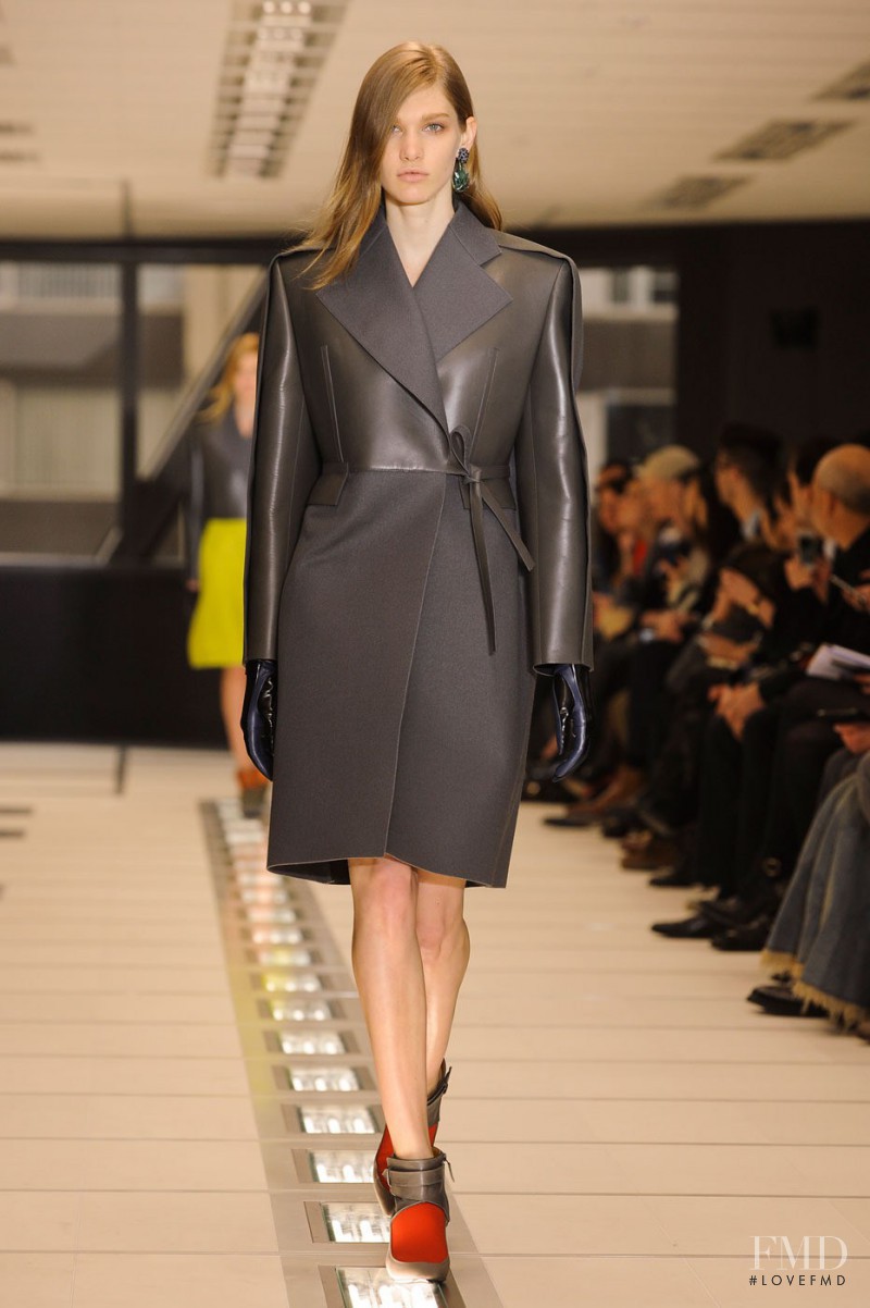 Irina Nikolaeva featured in  the Balenciaga fashion show for Autumn/Winter 2012