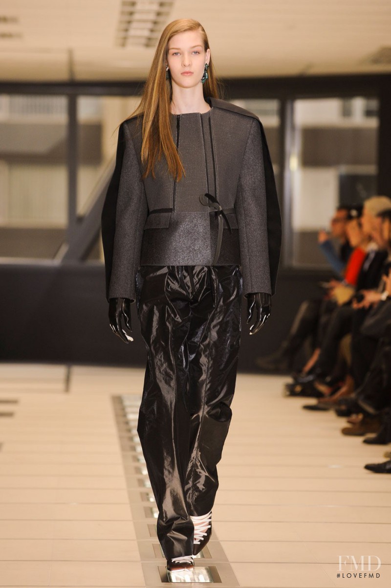Elena Bartels featured in  the Balenciaga fashion show for Autumn/Winter 2012