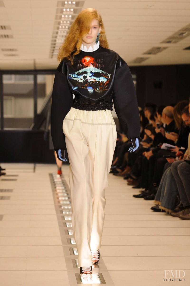 Anniek Kortleve featured in  the Balenciaga fashion show for Autumn/Winter 2012
