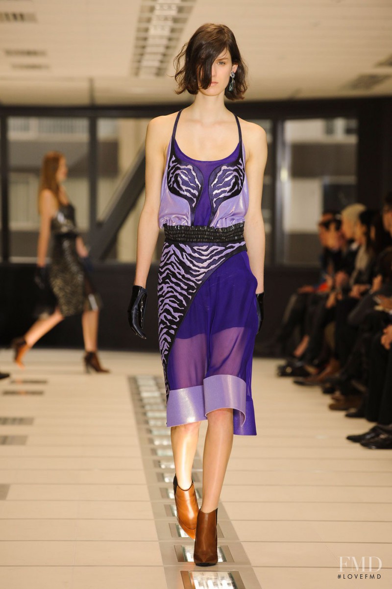 Marte Mei van Haaster featured in  the Balenciaga fashion show for Autumn/Winter 2012