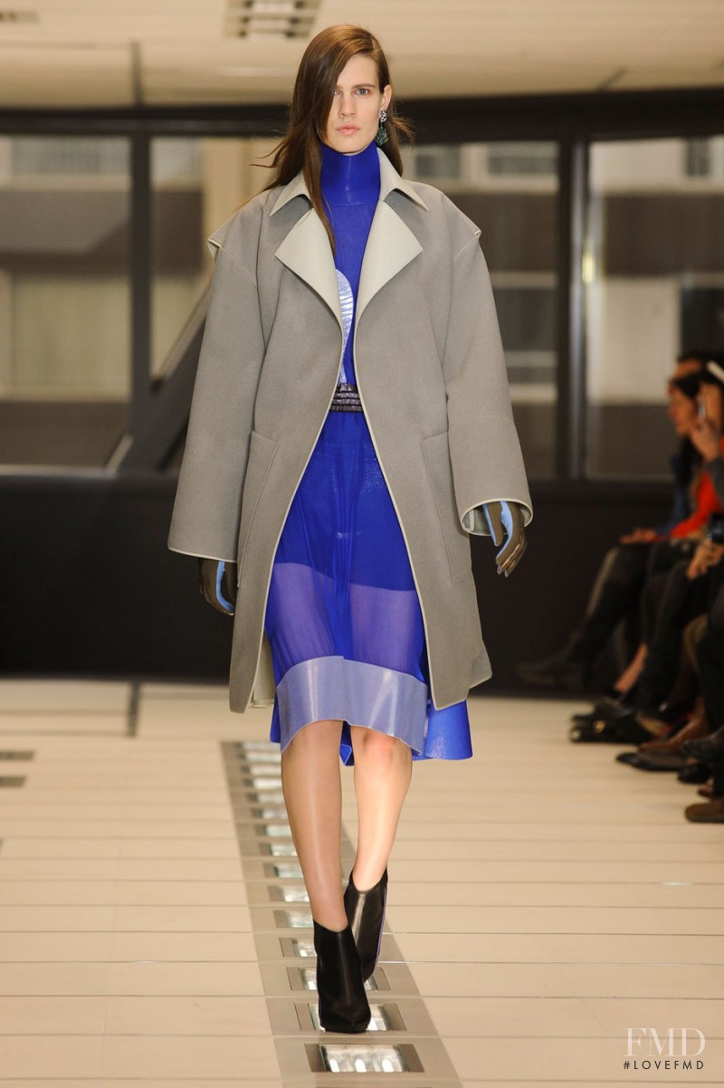Julier Bugge featured in  the Balenciaga fashion show for Autumn/Winter 2012