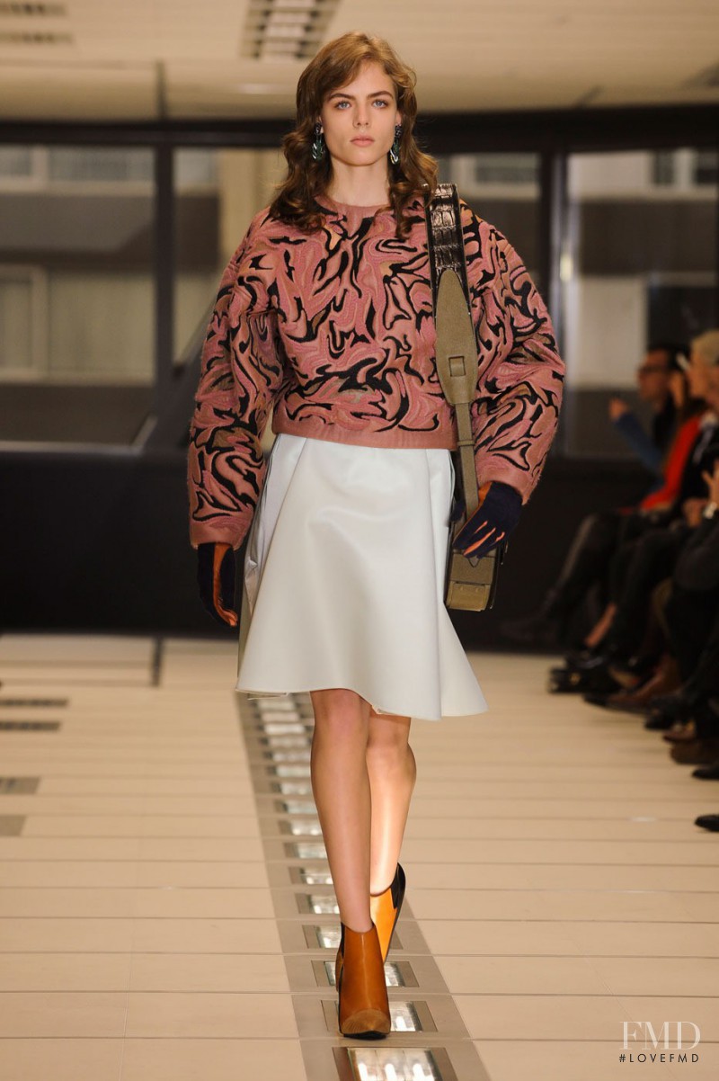 Rosie Tapner featured in  the Balenciaga fashion show for Autumn/Winter 2012