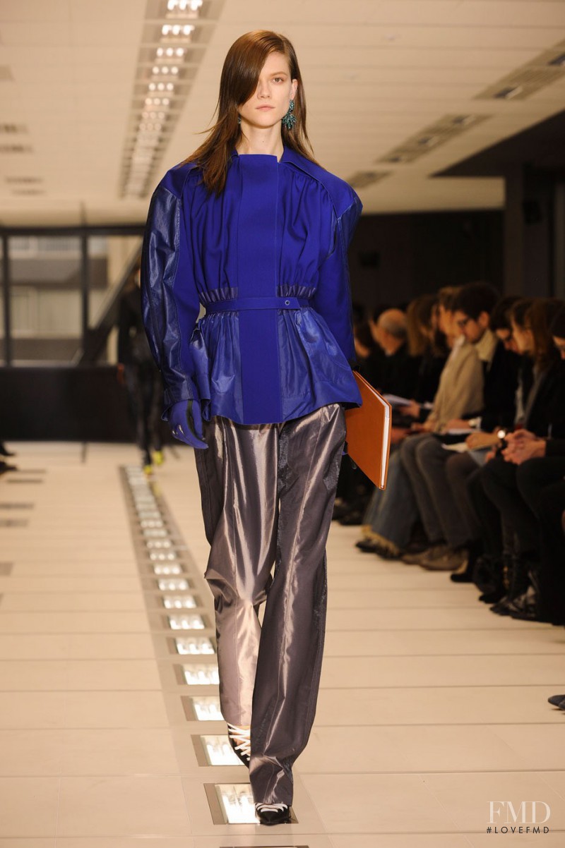 Kasia Struss featured in  the Balenciaga fashion show for Autumn/Winter 2012