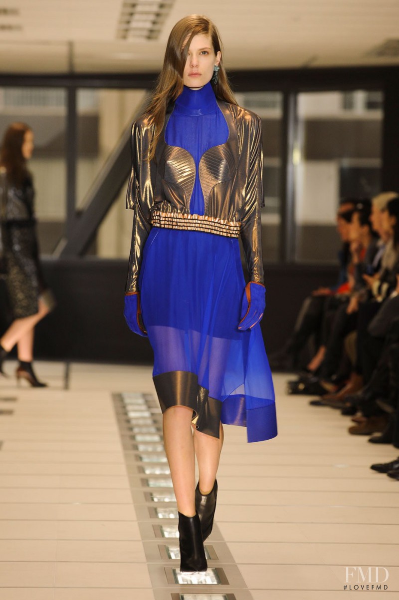 Caroline Brasch Nielsen featured in  the Balenciaga fashion show for Autumn/Winter 2012