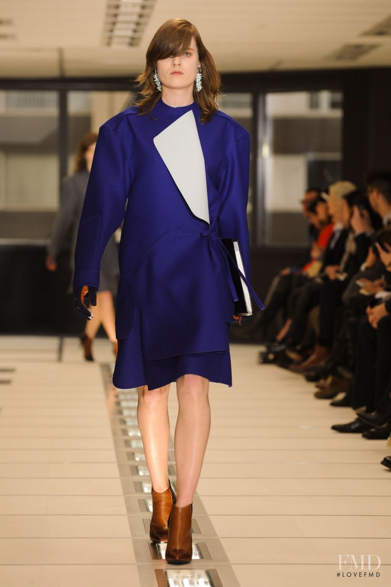 Nanou Vandecruys featured in  the Balenciaga fashion show for Autumn/Winter 2012