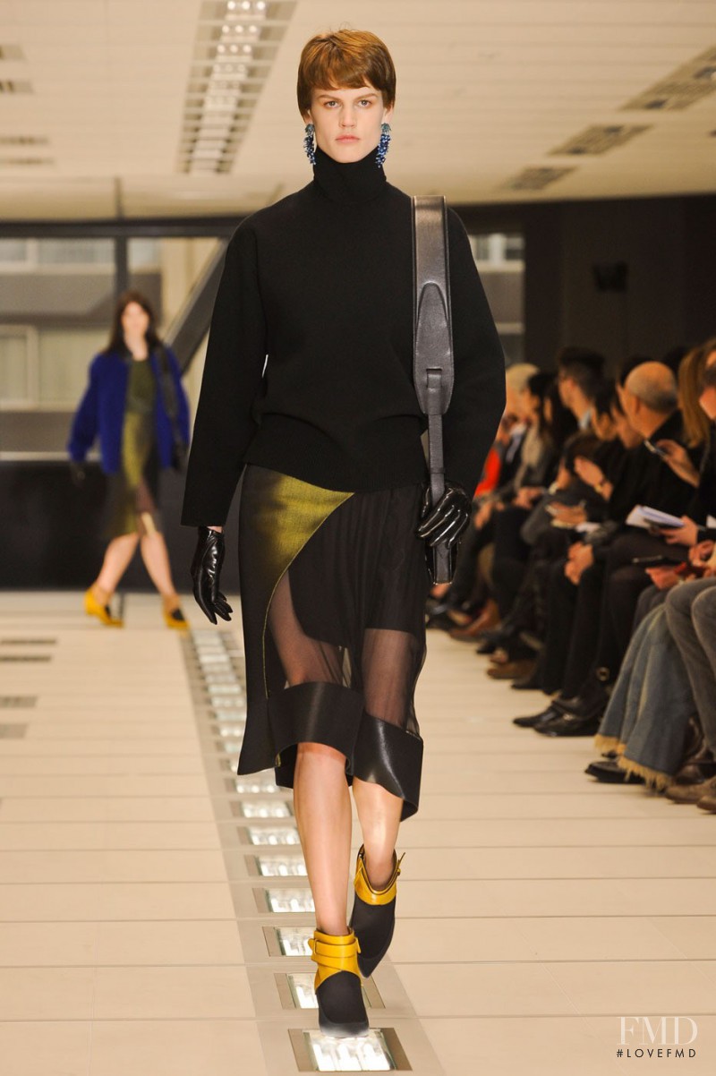 Saskia de Brauw featured in  the Balenciaga fashion show for Autumn/Winter 2012