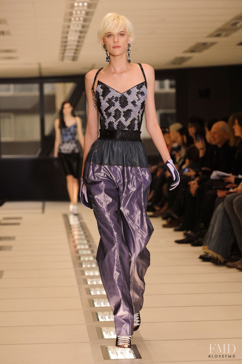 Milou van Groesen featured in  the Balenciaga fashion show for Autumn/Winter 2012