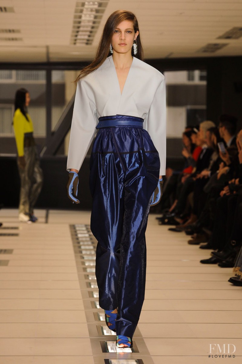 Othilia Simon featured in  the Balenciaga fashion show for Autumn/Winter 2012