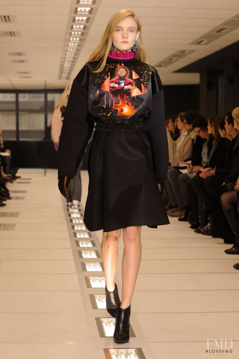 Maja Salamon featured in  the Balenciaga fashion show for Autumn/Winter 2012