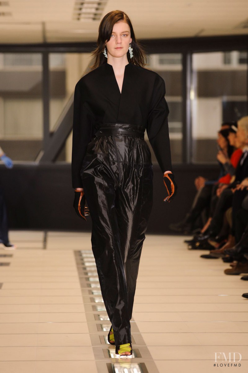 Laura Kampman featured in  the Balenciaga fashion show for Autumn/Winter 2012
