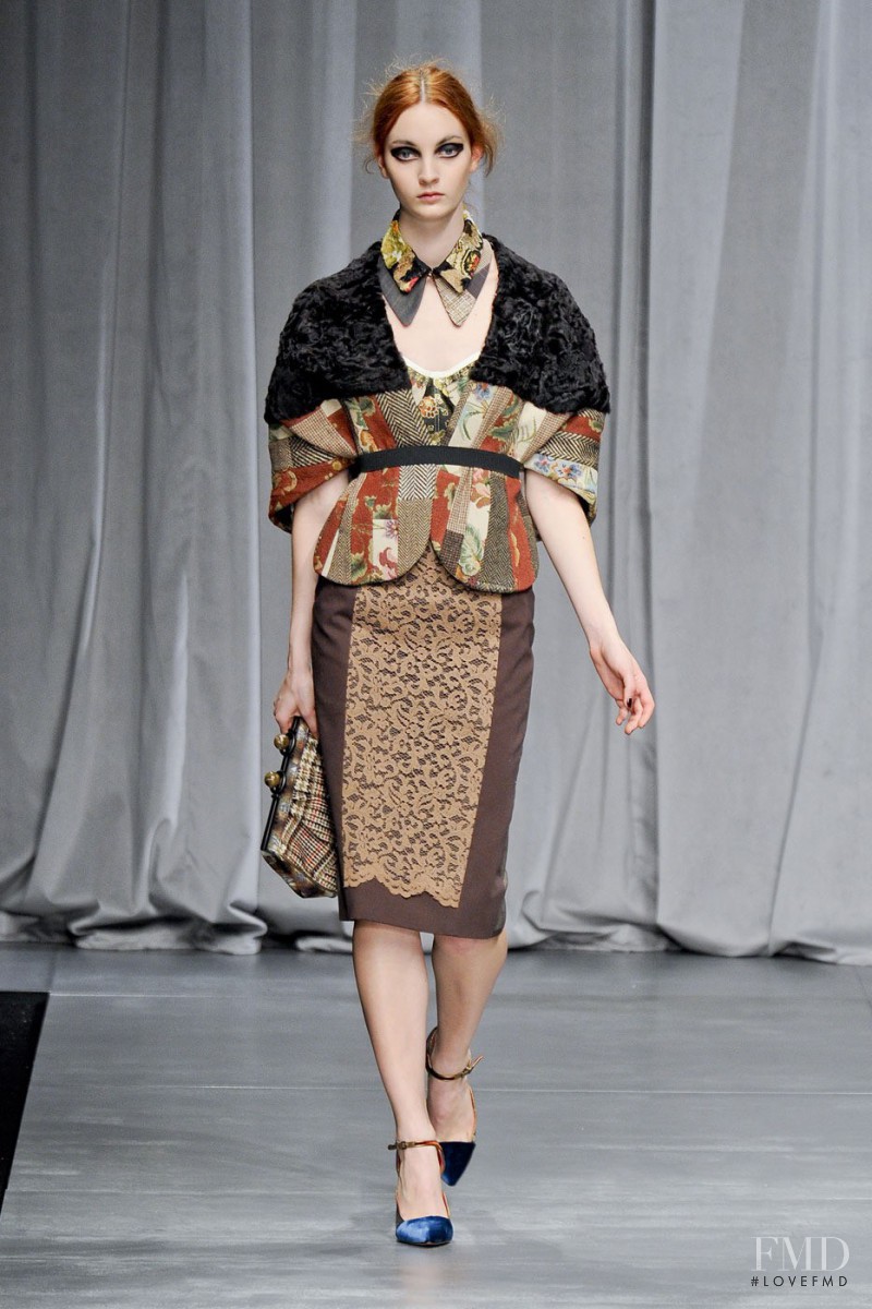 Codie Young featured in  the Antonio Marras fashion show for Autumn/Winter 2012
