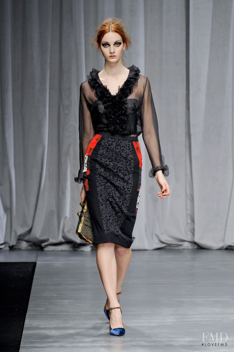 Codie Young featured in  the Antonio Marras fashion show for Autumn/Winter 2012
