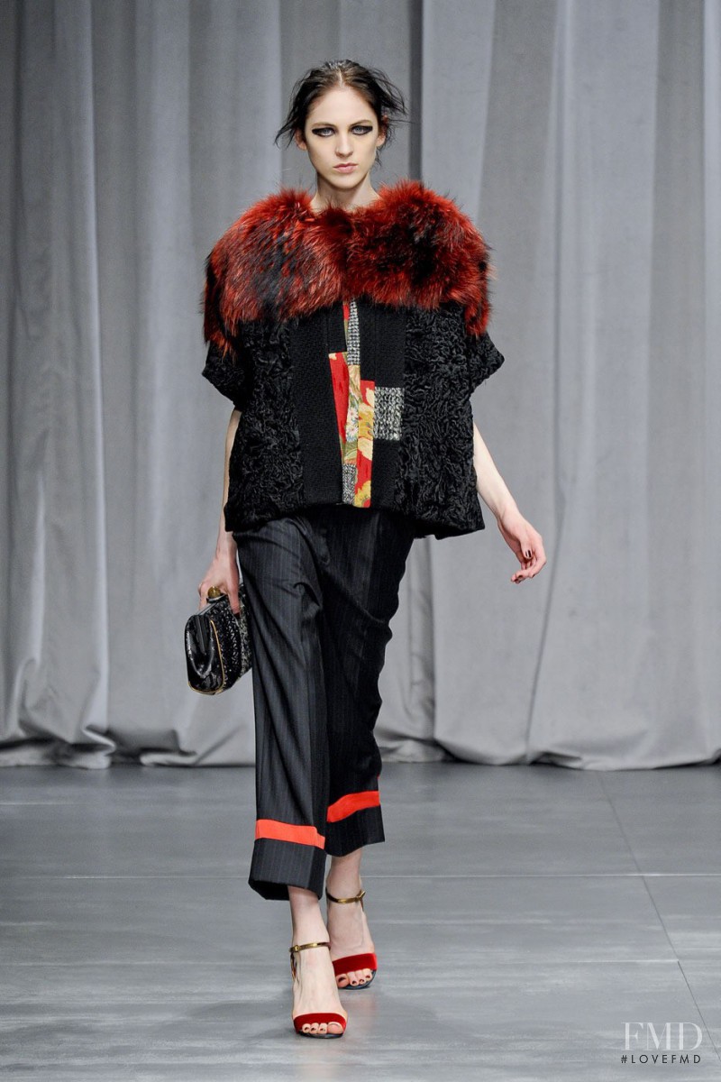 Lida Fox featured in  the Antonio Marras fashion show for Autumn/Winter 2012