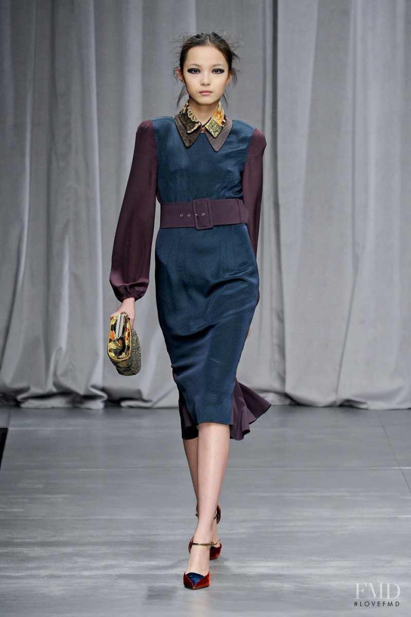 Xiao Wen Ju featured in  the Antonio Marras fashion show for Autumn/Winter 2012