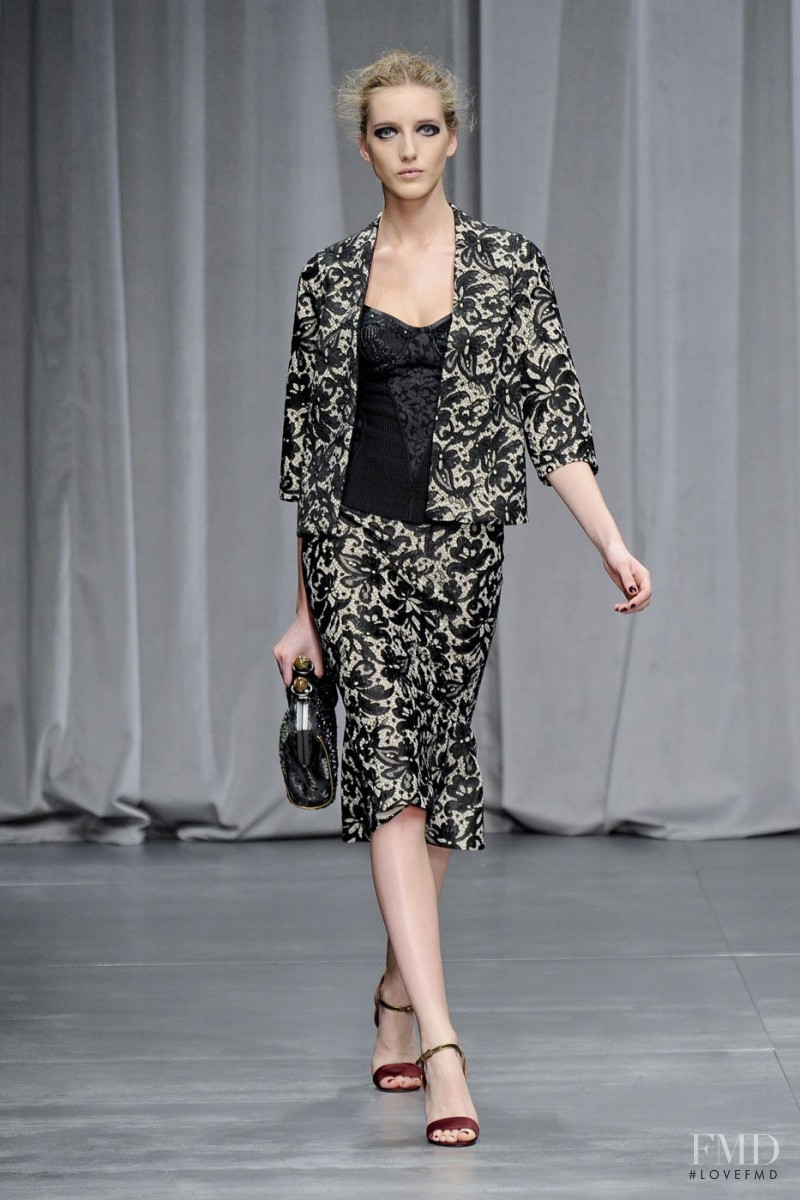 Iris Egbers featured in  the Antonio Marras fashion show for Autumn/Winter 2012